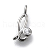 Brass Micro Pave Cubic Zirconia Pendants KK-B132-12P-L-1