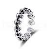 Brass Open Cuff Finger Rings for Women Men PW-WG85D65-01-1