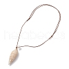 Mother's Day Jewellery Summer Beach Natural Cultured Freshwater Pearl & Natural Shell Pendant Necklaces NJEW-JN05100-02-5