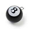 Sport Theme Resin Pendants RESI-I063-01B-2