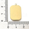 Ion Plating(IP) 304 Stainless Steel Pave Shell Pendants STAS-K263-67G-3