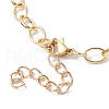 Waxed Cotton Cords Braided Link Bracelets BJEW-JB09963-01-4