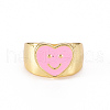 Alloy Enamel Wide Band Rings RJEW-N034-009D-RS-2