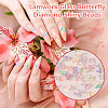 AHADERMAKER 10 Sets 5 Colors Glitter Glass Cabochons MRMJ-GA0001-22-6
