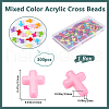 SOFPLATE 300Pcs Opaque Acrylic Beads SACR-SP0001-03-2
