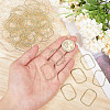 CHGCRAFT 100Pcs Alloy Open Back Bezel Pendants FIND-CA0008-64-3