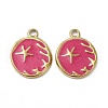 PVD Vacuum Plating 201 Stainless Steel Enamel Pendants STAS-J401-VC947-2
