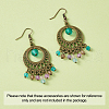 Tibetan Style Alloy Chandelier Components Links and Iron Chandelier Component Links PALLOY-TA0001-56AB-21