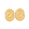 Ion Plating(IP) 304 Stainless Steel Stud Earrings for Women EJEW-P279-37G-1