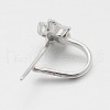 Anti-Tarnish Trendy Rhodium Plated 925 Sterling Silver Micro Pave Cubic Zirconia Pinch Bails STER-M081-072B-2
