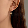 925 Sterling Silver Tree of Life Hoop Earrings ND7706-1-2
