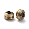 Rack Plating Brass Spacer Beads KK-F834-02BAB-3