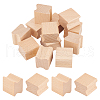 Square Grooved Wood Blocks for Stamp Carving WOOD-WH0022-67B-1