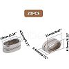 Unicraftale 304 Stainless Steel Slide Charms STAS-UN0005-41-3