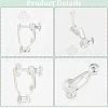 SOFPLATE 24Pcs Brass Screw On Clip-on Earring Findings KK-SP0001-20P-6