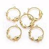Alloy Open Back Bezel Pendants PALLOY-P180-01G-1