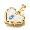 Brass Enamel Pendants KK-D328-11G-2