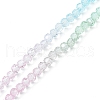 2 Strand Transparent Glass Beads Strands GLAA-YW0001-54-3