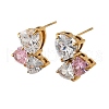 304 Stainless Steel Crystal Rhinestone Stud Earrings EJEW-G423-06G-5