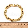 304 Stainless Steel Cable Chain Bracelets for Women BJEW-Q050-01B-G-3