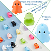 SUPERFINDINGS 36Pcs 9 Colors Plastic Bead Cone KY-FH0001-38-6