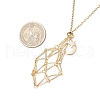 304 Stainless Steel Empty Macrame Pouch Star Moon Pendant Cable Chain Necklaces NJEW-JN05282-03-4