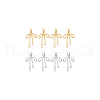 BENECREAT Brass Micro Pave Clear Cubic Zirconia Pendants FIND-BC0013-57A-7