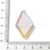 Transparent Resin Pendants RESI-Q020-07A-3