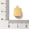 304 Stainless Steel Glass Pendants STAS-L022-062G-05-3