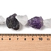 Natural Quartz Crystal and Amethyst Beads Strands G-S386-C14-5