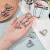 304 Stainless Steel D-Ring Anchor Shackle Clasps STAS-WH0033-56A-3