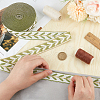Olycraft 12M Polyester Jacquard Leaf Ribbon OCOR-OC0001-46D-3