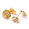 201 Stainless Steel Flat Round Stud Earring Findings STAS-K259-19A-G-2