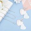 Alloy Rhinestone Pendant Necklaces NJEW-WH0008-01S-4