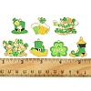 14Pcs 7 Styles Saint Patrick's Day Alloy Enamel Pendants ENAM-FS0001-67-4
