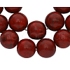 Synthetical Howlite Beads Strands G609-6mm-2
