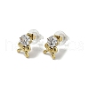 304 Stainless Steel Bowknot Stud Earrings EJEW-A134-03G-2