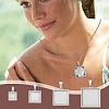 Unicraftale DIY Blank Square Pendant Making Kit DIY-UN0005-47-6