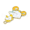 Light Gold Tone Alloy Enamel Pendants ENAM-C013-01C-3