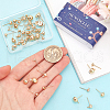 SUNNYCLUE 60Pcs 6 Styles Brass Stud Earring Post KK-SC0005-13-3