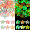 AHADERMAKER 60Pcs 6 Colors Luminous Resin Cabochons RESI-GA0001-30-1-1