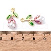 Alloy Enamel Pendants FIND-M060-22G-01-3
