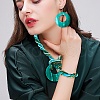 Bohemian Style Ring Shell & Glass Seed Beaded Pendant Necklaces & Dangle Earrings & Bracelets Sets FS-WG105FB-02-2
