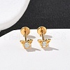 304 Stainless Steel Opal Stud Earrings EJEW-B143-01G-05-1