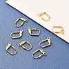 Brass Leverback Earring Findings X-KK-F824-005G-4