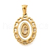 Golden 304 Stainless Steel Pendants STAS-K300-02G-C-1