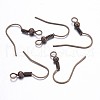 Brass Antique Bronze Earring Hooks X-KK-Q261-1-1