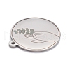 Non-Tarnish 304 Stainless Steel Pendants STAS-C032-06P-2