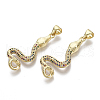 Brass Micro Pave Cubic Zirconia Pendants ZIRC-S067-041B-NF-3