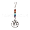 Alloy Tree of Life Pendant Decorations HJEW-JM02062-04-1